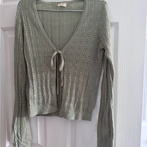 Brandy Melville Sage Green Knit Cardigan